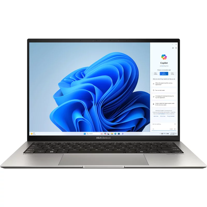 ASUS Zenbook S 13 OLED UX5304VA-NQ397 Intel® Core™ i7-1355U Processor 1.7 GHz (12MB Cache, up to 5.0 GHz, 10 cores, 12 Threads) LPDDR5 16GB OLED 1TB M.2 NVMe™ PCIe® 4.0 SSD Intel® Iris Xe Graphics 13. (90NB0Z92-M00RV0)