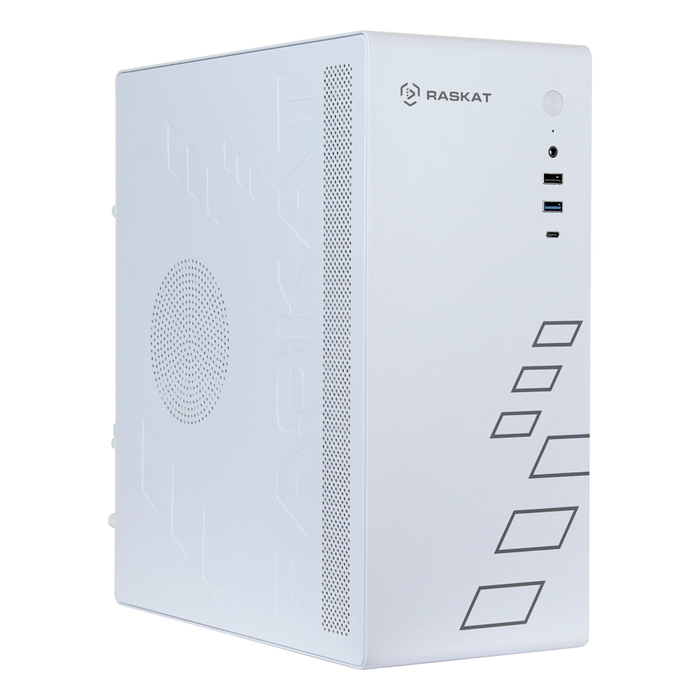 Компьютер Raskat Standart 300 (Intel Core i3 10100, RAM 16Gb, SSD 480Gb, no OS, kb+ms, white) (STANDART300128037)