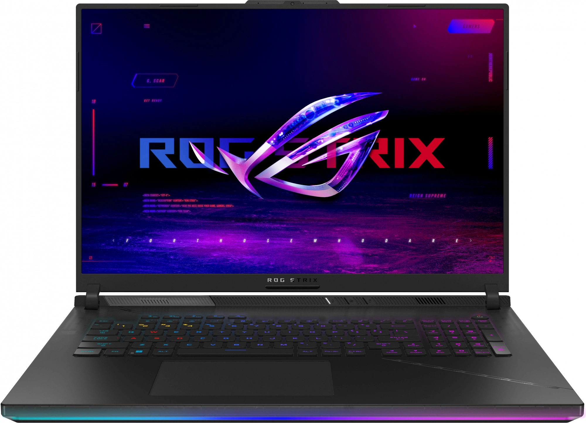 Ноутбук/ ASUS ROG Strix SCAR 18 G834JY-N6087 18"(2560x1600 (матовый, 240Hz, 3ms) IPS)/ Intel Core i9 13980HX(2.2Ghz)/ 32768Mb/ 2TbPCISSDGb/ noDVD/ Ext:nVidia GeForce RTX4090(16384Mb)/ Cam/ BT/ WiFi/ 90WHr/ war (90NR0CG1-M006E0)