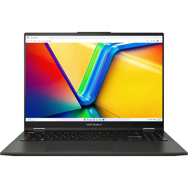 Ноутбук Asus Vivobook S 16 Flip TN3604YA-MC099W Ryzen 5 7530U 8Gb SSD512Gb AMD Radeon Vega 7 16" IPS Touch WUXGA (1920x1200) Windows 11 Home black WiFi BT Cam (90NB1041-M00450)