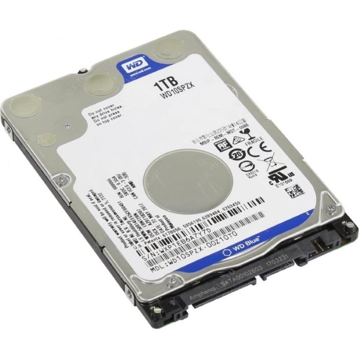 Жесткий диск Western Digital WD10SPZX 2.5", HDD, SATA-III, 1TB, 5400rpm, 128MB