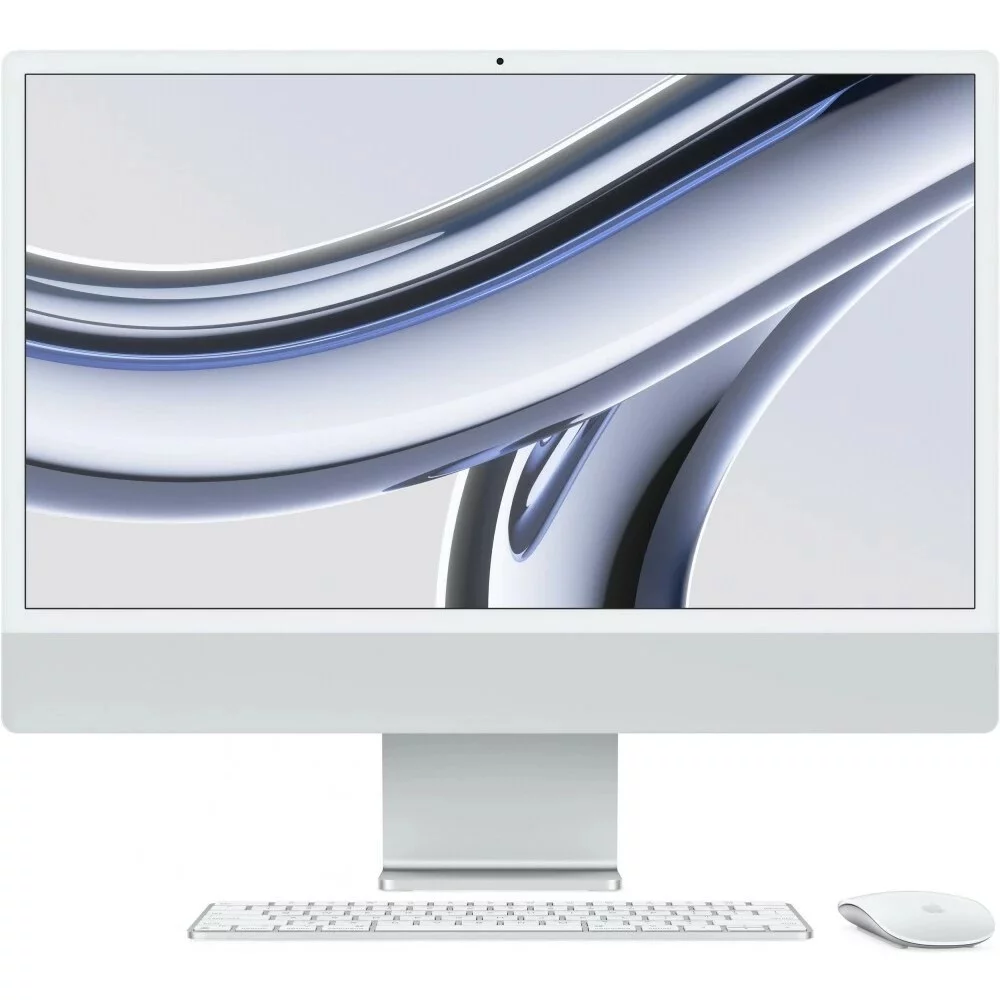 Apple iMac 24 2023 [Z19500023] (КЛАВ.АНГЛ.) Silver 24" Retina 4.5K {Apple M3 8C CPU 8C GPU/ 16GB/ 512GB SSD/ без переходника на EU арт.11007065}