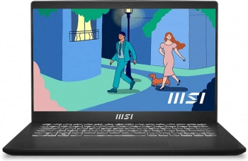 Ноутбук MSI Modern 14 C5M-010XRU Ryzen 5 5625U 16Gb SSD512Gb AMD Radeon 14" IPS FHD (1920x1080) Free DOS black WiFi BT Cam (9S7-14JK12-010)