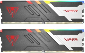 DDR 5 DIMM 32Gb (16Gbx2) 6400Mhz, PATRIOT Viper Venom RGB (PVVR532G640C32K) (retail)