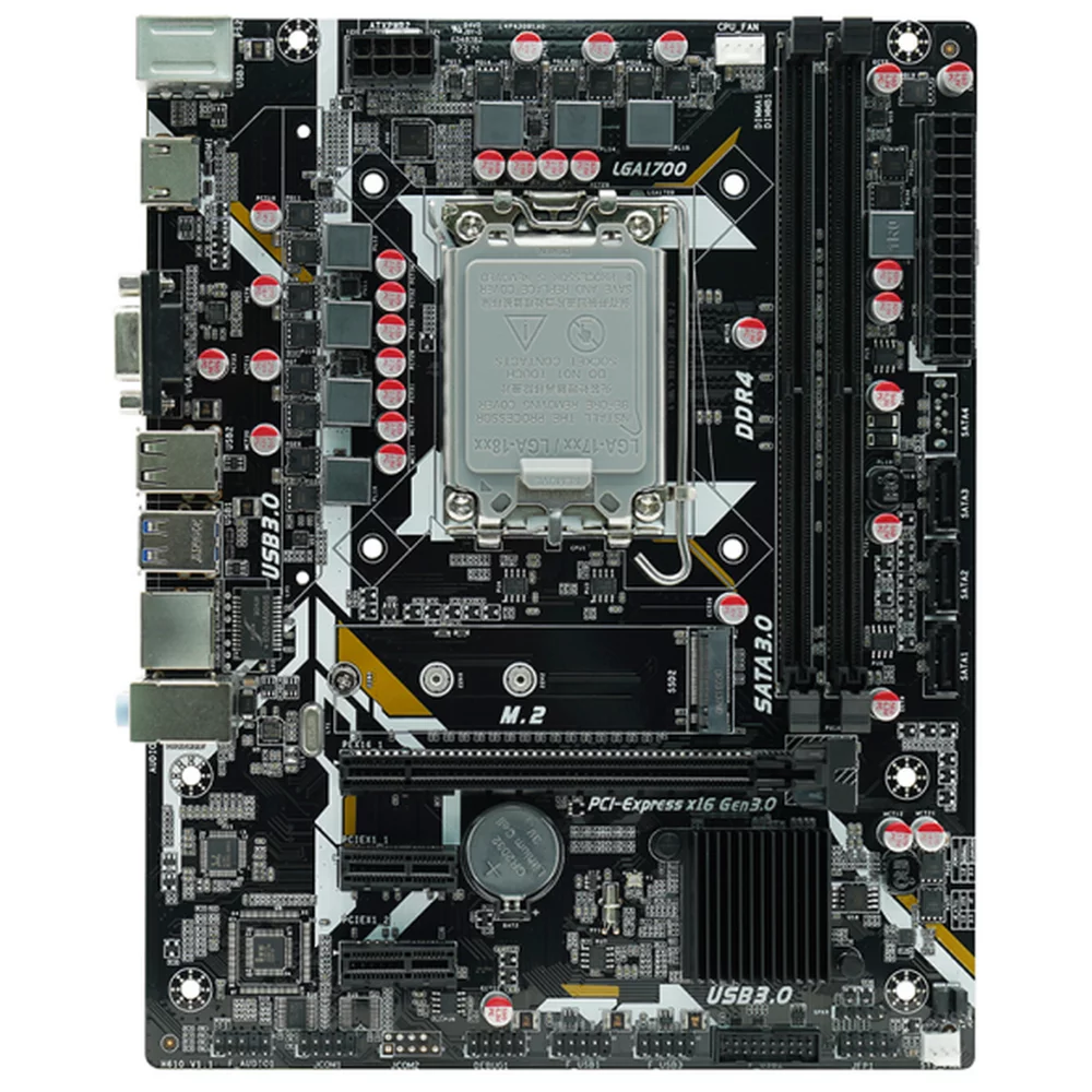 Материнская плата Afox IH610D4-MA5-V2 Motherboard H610 giga lan Micro-ATX