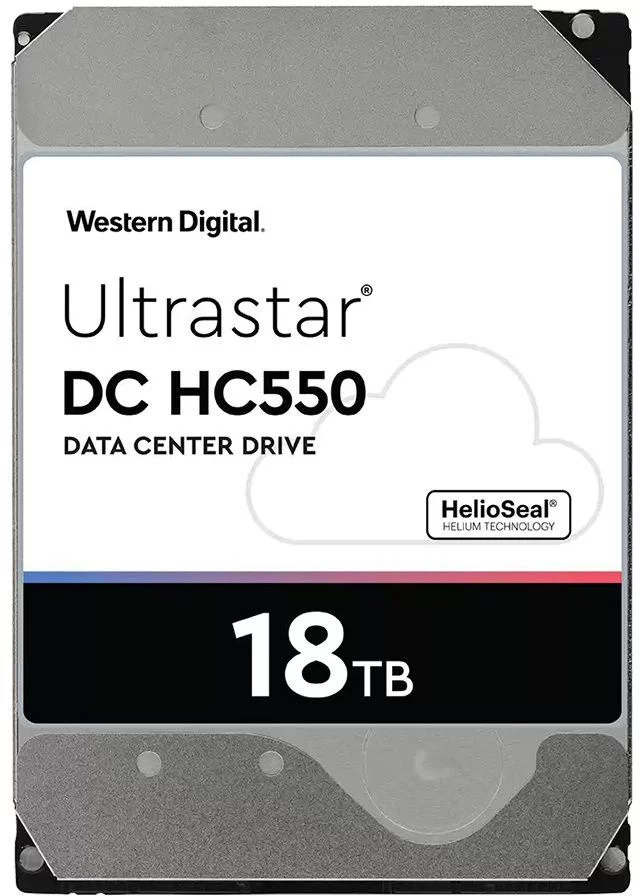 Жесткий диск WD SATA-III 18TB 0F38467 WUH721818ALE6L4 Server Ultrastar DC HC550 512E (7200rpm) 512Mb 3.5"