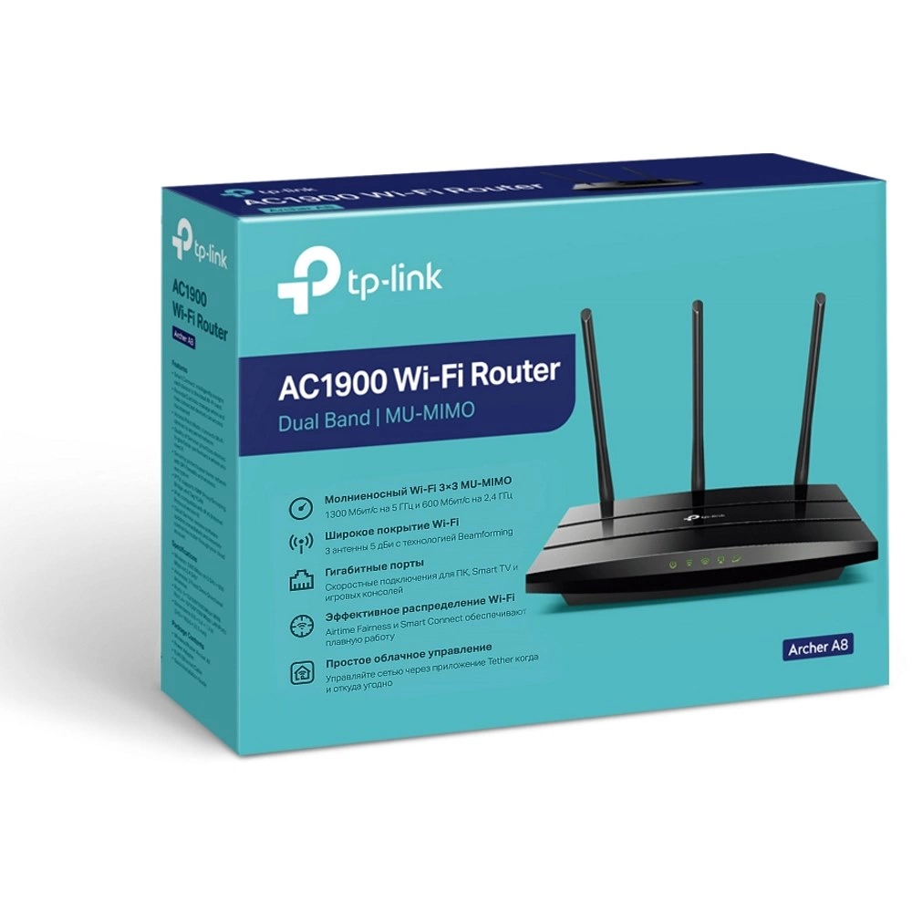 Картинка Роутер TP-Link Archer A8 (ARCHER A8) 