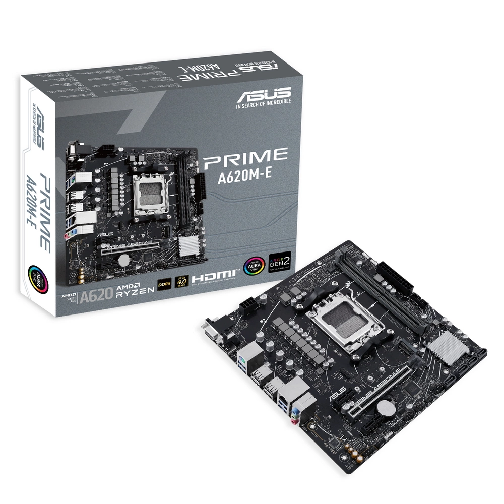 PRIME A620M-E/ AM5,A620,USB 3.2 GEN 1,AURA,MB (90MB1F50-M0EAY0)