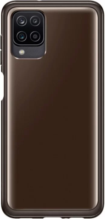 Чехол (клип-кейс) Samsung для Samsung Galaxy A12 Soft Clear Cover черный (EF-QA125TBEGRU)