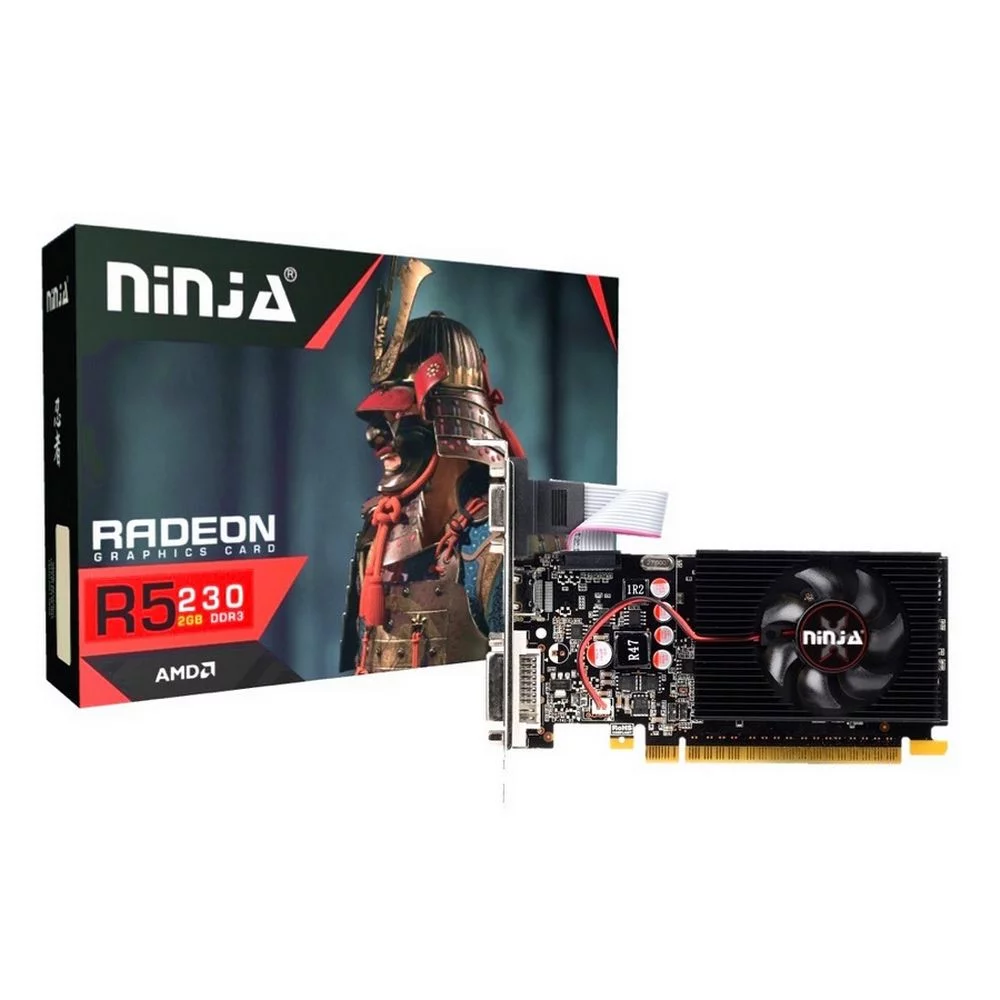 Видеокарта Ninja (Sinotex) R5 230 2GB GDDR3 64bit DVI HDMI 1FAN RTL (728020) (AKR523023F)