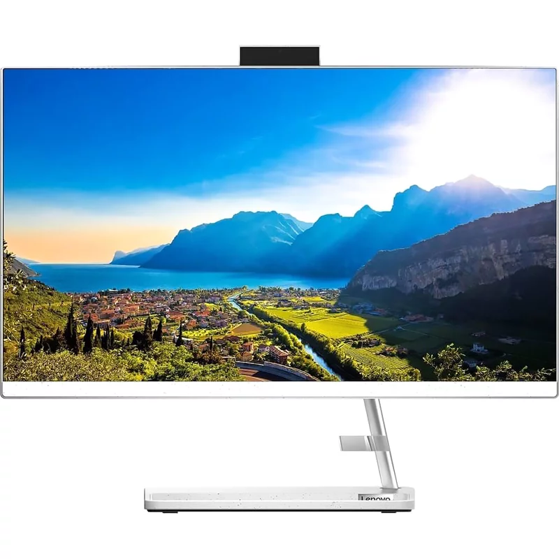 Моноблок/ Lenovo IdeaCentre AIO 3 24IAP7 23.8"(1920x1080 IPS)/ Intel Core i3 1215U(1.2Ghz)/ 8192Mb/ 512SSDGb/ noDVD/ Int:Intel UHD Graphics/ Cam/ BT/ WiFi/ war 1y/ 7.03kg/ white/ noOS + RU kbd, mouse USB (F0GH017HRK)