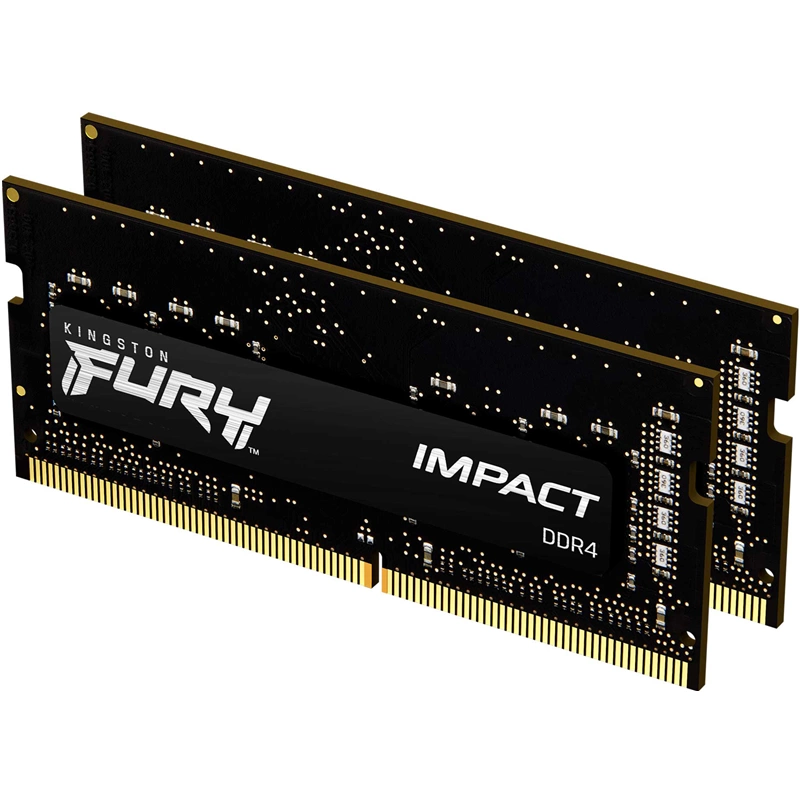 Память оперативная/ Kingston 32GB 3200MT/s DDR4 CL20 SODIMM (Kit of 2) FURY Impact (KF432S20IBK2/32)