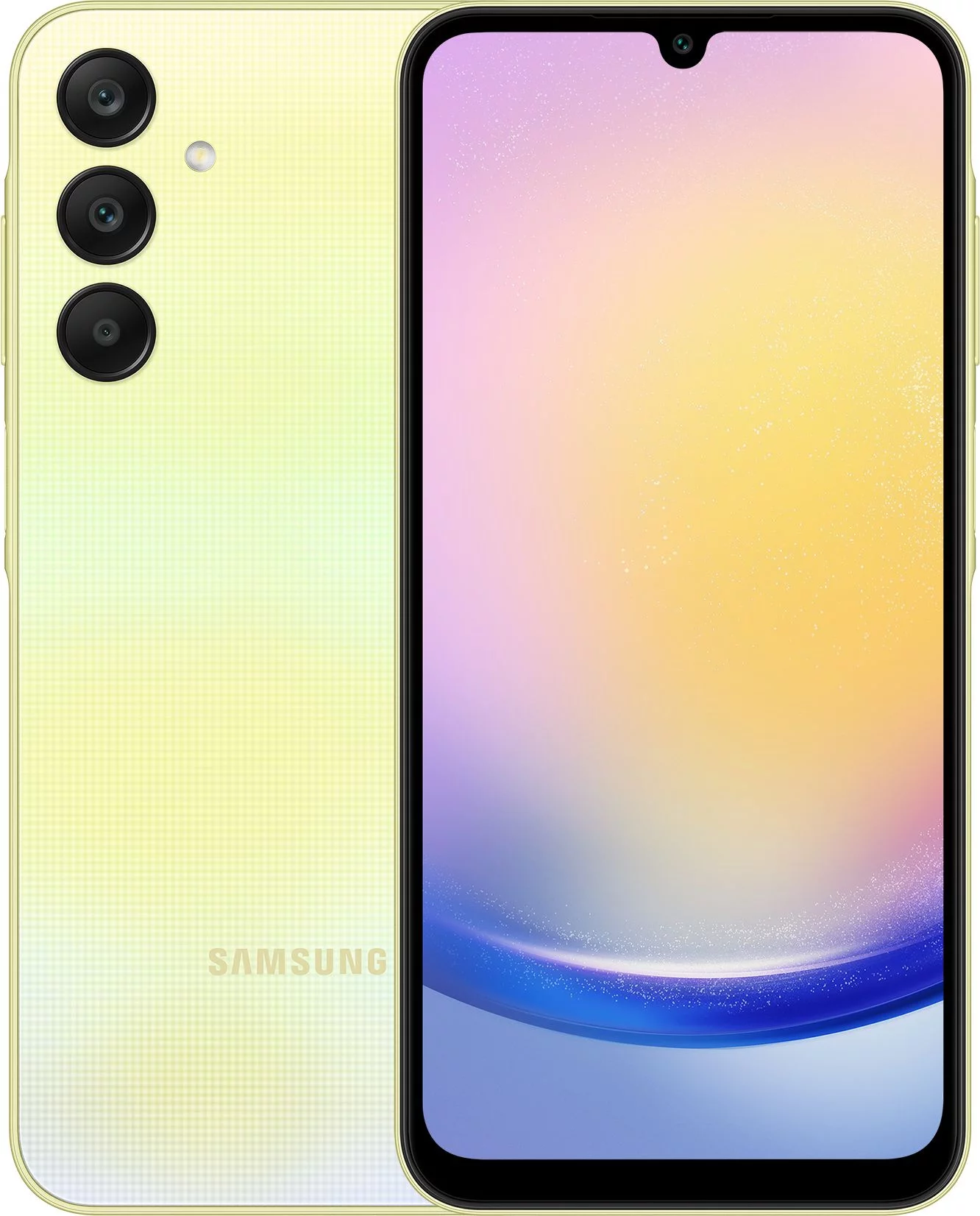 Смартфон Samsung SM-A256E Galaxy A25 128Gb 6Gb желтый моноблок 3G 4G 2Sim  6.5