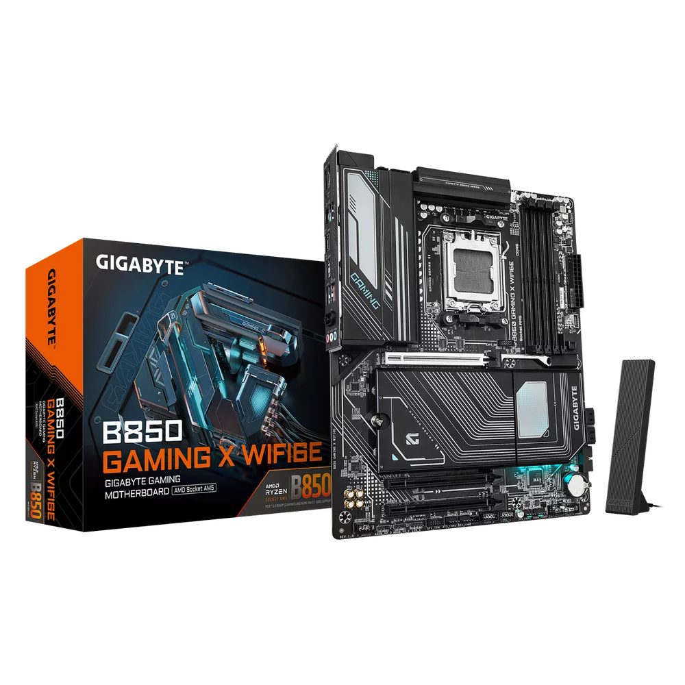 Материнская плата Gigabyte B850 GAMING X WIFI6E SocketAM5 AMD B850 4xDDR5 ATX AC`97 8ch(7.1) 2.5Gg RAID+DP