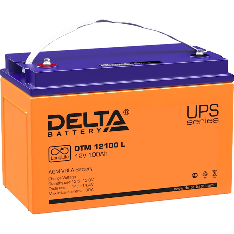 Аккумуляторная батарея DELTA BATTERY DTM 12100 L