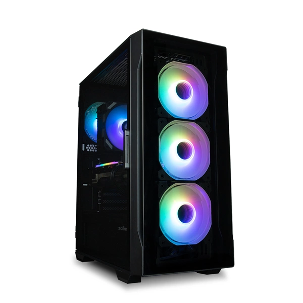 ZALMAN I3 NEO TG BLACK, ATX, BLACK, FRONT TG, WINDOW, 2x3.5", 3x2.5", 1xUSB2.0, 2xUSB3.0, FRONT 3x120mm RGB, REAR 1x120mm RGB