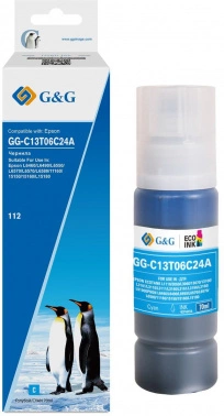 Чернила G&G GG-C13T06C24A №112 голубой 100мл для Epson L6550/6570/11160/15150/15160 (GG-C13T06C24А)