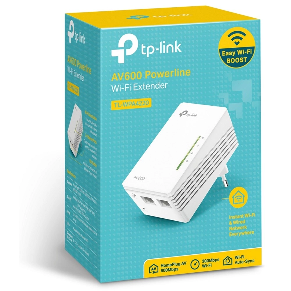 Картинка Адаптер PowerLine TP-Link TL-WPA4220 (TL-WPA4220) 