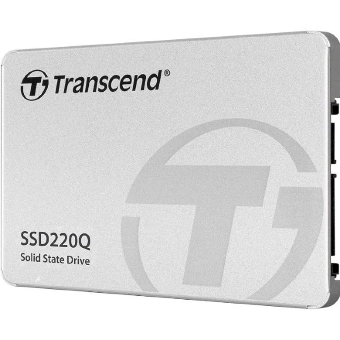 Твердотельный накопитель SSD 2TB Transcend SSD220Q, 2.5", SATA III, QLC, RW 550/ 500 (TS2TSSD220Q)