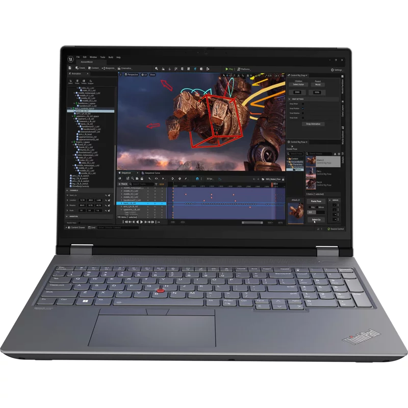 Ноутбук/ Lenovo ThinkPad P16 G2 16" WQUXGA (3840 x 2400) IPS 100%DCI-P3 800 nits, Intel i7-14700HX, 32GB DDR5, 1TB SSD, NVIDIA RTX 1000 Ada 6Gb, Intel® Wi-Fi 6E, 1080P FHD RGB Cam, 94Wh, Backlit Keys, Win 11 Pro, Black ( EN_kbd , 3 (21FA0050US)