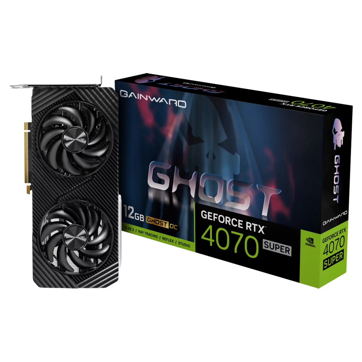 RTX4070 SUPER GHOST OC 12GB GDDR6X 192bit 3-DP HDMI (NED407SS19K9-1043B)