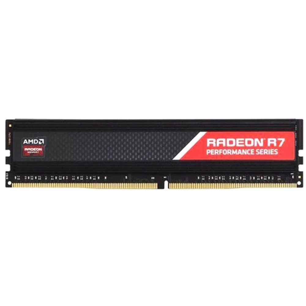 Модуль памяти AMD Radeon™ R7 Performance Series Black Gaming Memory R7S48G2400U2S 8GB DDR4 2400 DIMM Non-ECC, CL16, 1.2V, Heat Shield, RTL, (182910)