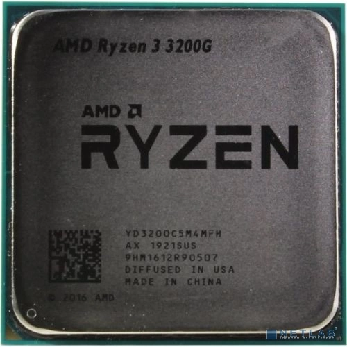 Процессор/ APU AM4 AMD Ryzen 3 3200G (Picasso, 4C/4T, 3.6/4GHz, 4MB, 65W, Radeon Vega 8) OEM (YD3200C5M4MFH)