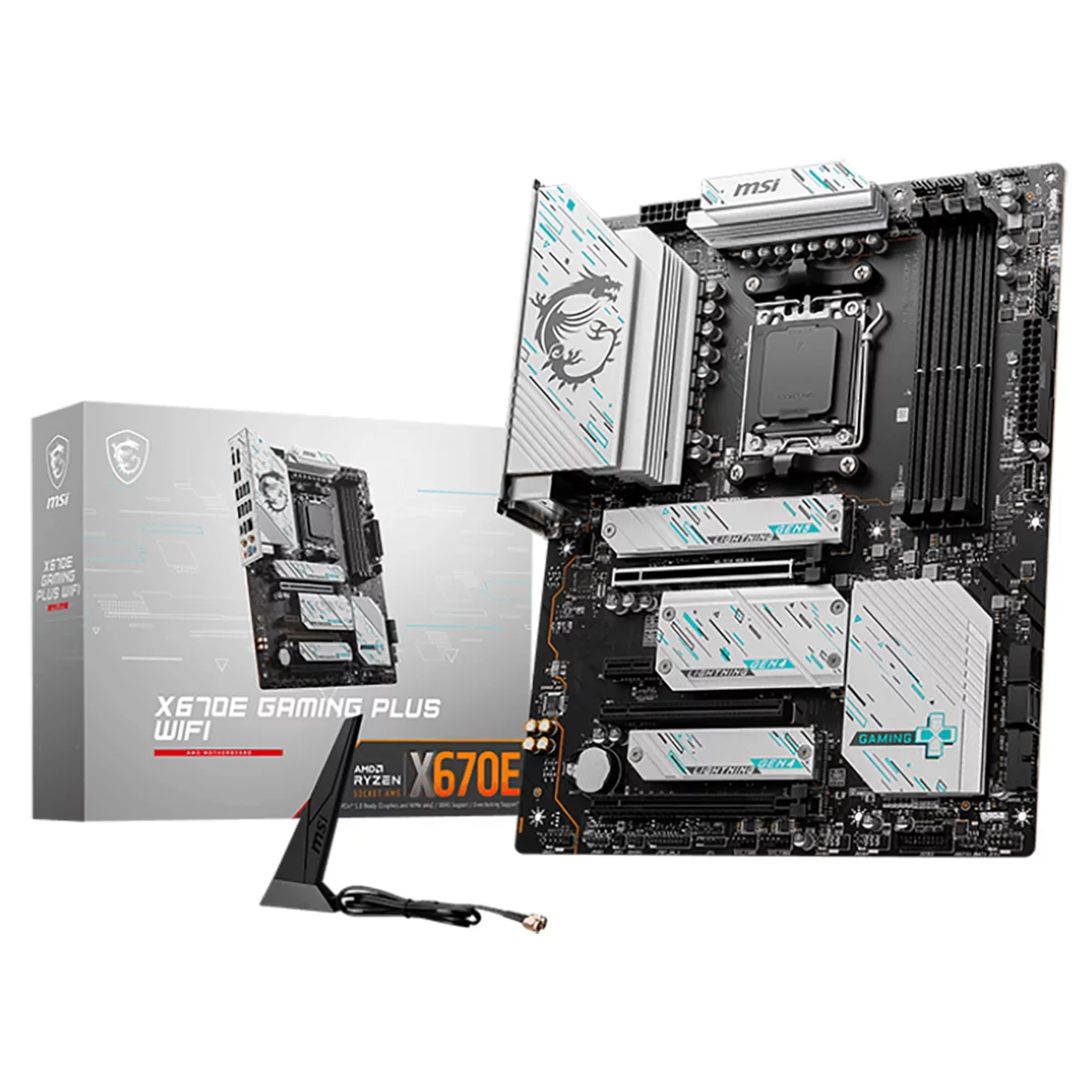 X670E GAMING PLUS WIFI\601-7E16-010,10\801-7E16-001\STD OPT:A X670E GAMING PLUS WIFI,X670,AM5,4DDR5 3PCI-Ex16,1PCIEx1,4M.2,4SATA3,1USB3.2Gen2x2