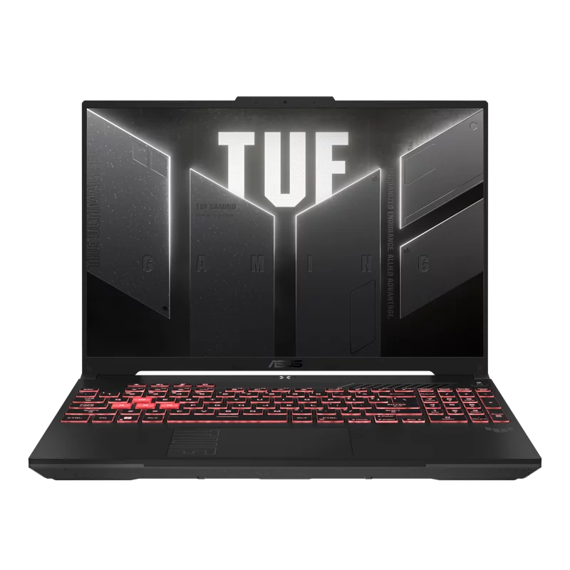 Ноутбук/ ASUS TUF A16 FA607PI-QT039 16"(2560x1600 (матовый, 165Hz) IPS)/ AMD Ryzen 9 7845HX(3Ghz)/ 16384Mb/ 1024PCISSDGb/ noDVD/ Ext:nVidia GeForce RTX4070(8192Mb)/ Cam/ BT/ WiFi/ 90WHr/ war 1y/ 2.27kg/ Mecha Gra (90NR0IV3-M00220)