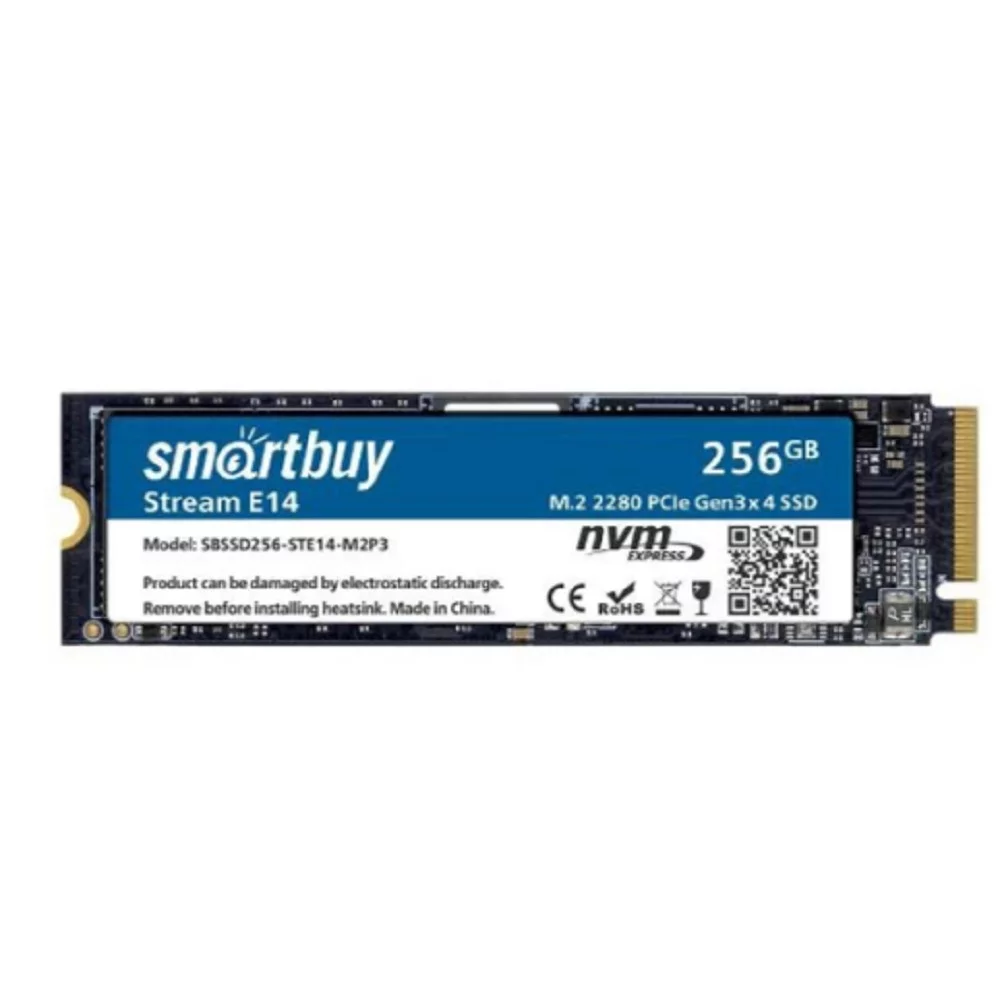 Smartbuy M.2 SSD 256Gb Stream E14 SBSSD256-STE14-M2P3 NVMe PCIe3