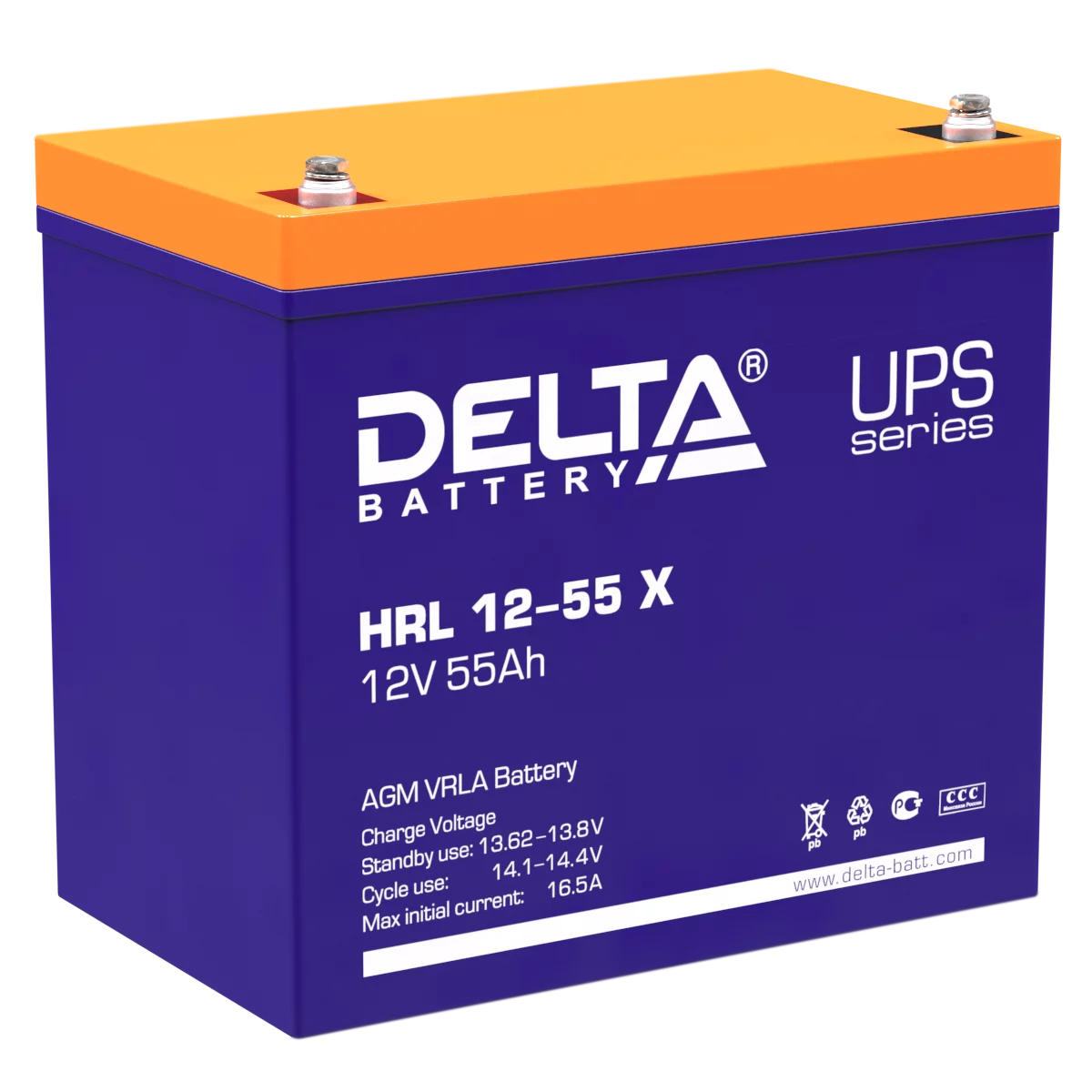 Аккумуляторная батарея DELTA BATTERY HRL 12-55 X