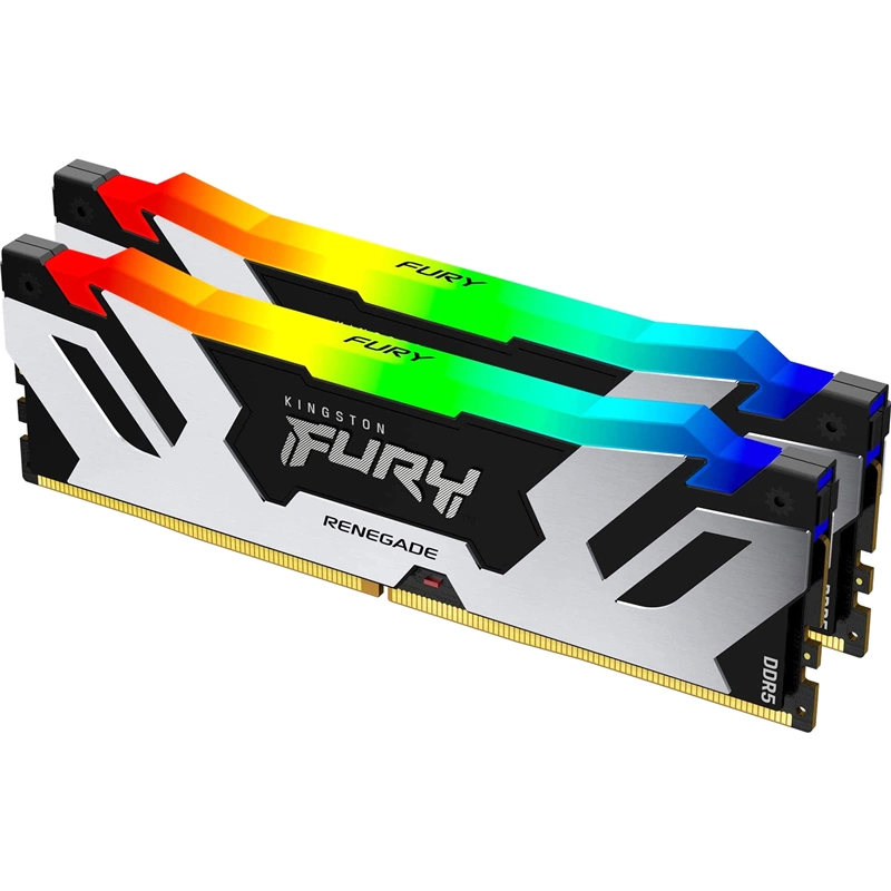 Память оперативная/ Kingston 32GB 6400MT/ s DDR5 CL32 DIMM (Kit of 2) FURY Renegade RGB (KF564C32RSAK2-32)